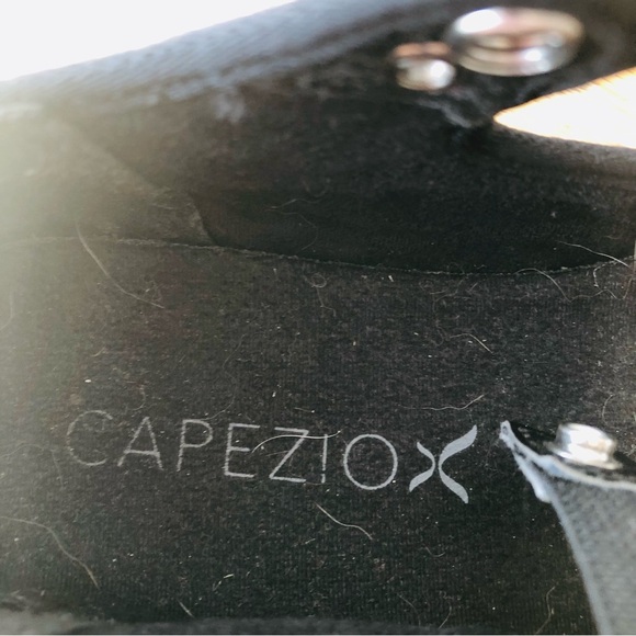 Capezio Tele Tone Tap Black Patent Shoes Girls Size 11 N Black Dance Jazz - Picture 7 of 9